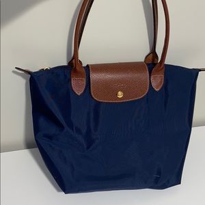 Navy Blue Small Longchamp Le Pliage Original
